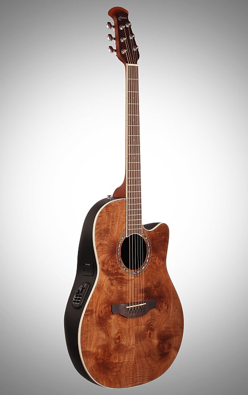 Акустическая гитара Ovation CS24P-NBM Celebrity Plus Mid-Depth Selected Figured Top 6-String Acoustic-Electric Guitar