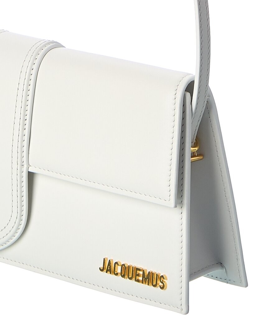 

Длинная кожаная сумка через плечо Jacquemus Le Bambino, белый