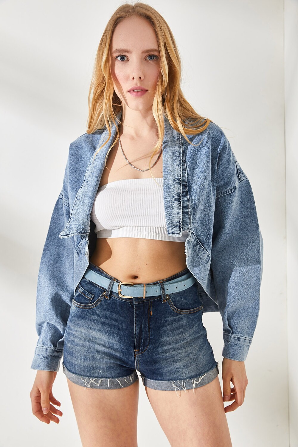 

Куртка - Синий - Oversize Olalook, синий