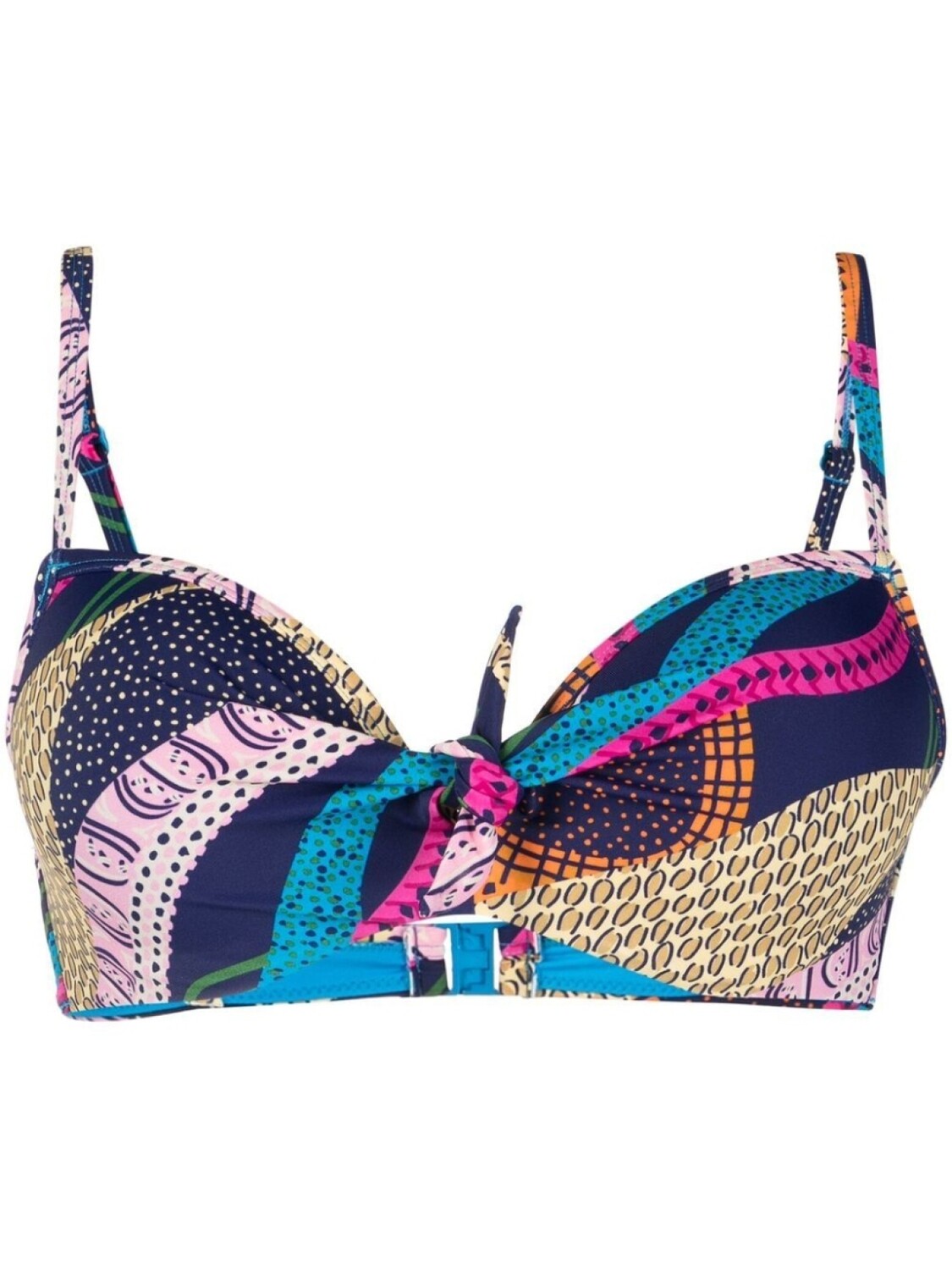 

Marlies Dekkers лиф бикини Lotus с принтом, синий