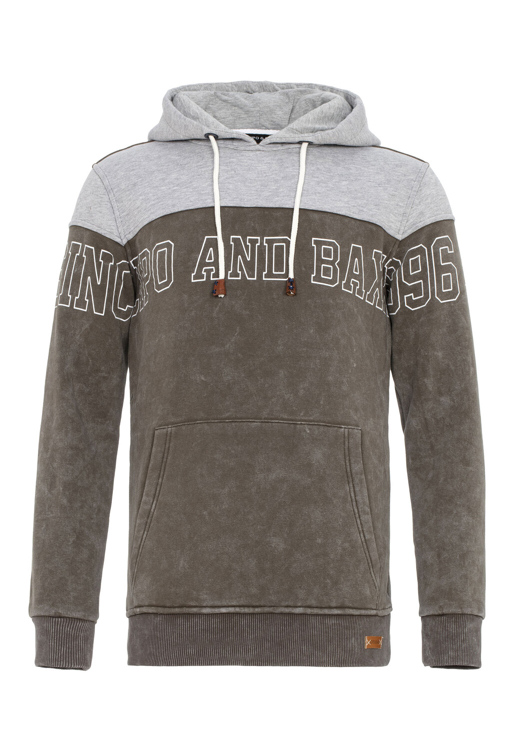 

Толстовка Cipo & Baxx Kapuzen, цвет GREY-KHAKI
