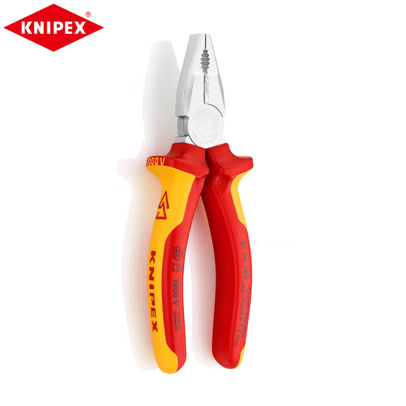 KNIPEXKNIPEX Импортированные из Германии сверхмощные кусачки для изолированной проволоки тиски из хромованадиевой стали 01 06 160