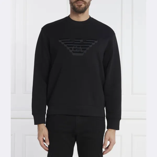 

Толстовка комфортного кроя Emporio Armani, черный