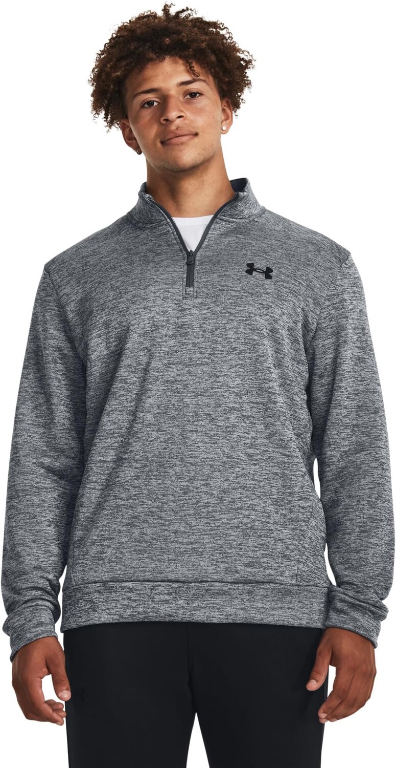 

Толстовка Armour Fleece Twist 1/4 Zip Under Armour, цвет Pitch Gray/Black