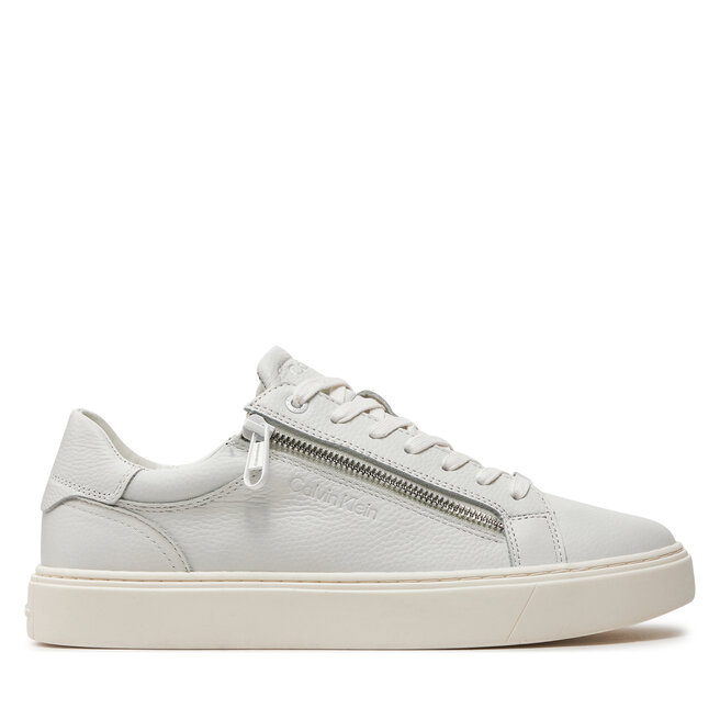 

Кроссовки Calvin Klein Low Top Lace Up W/Zip HM0HM01475 Triple White 0K4, белый