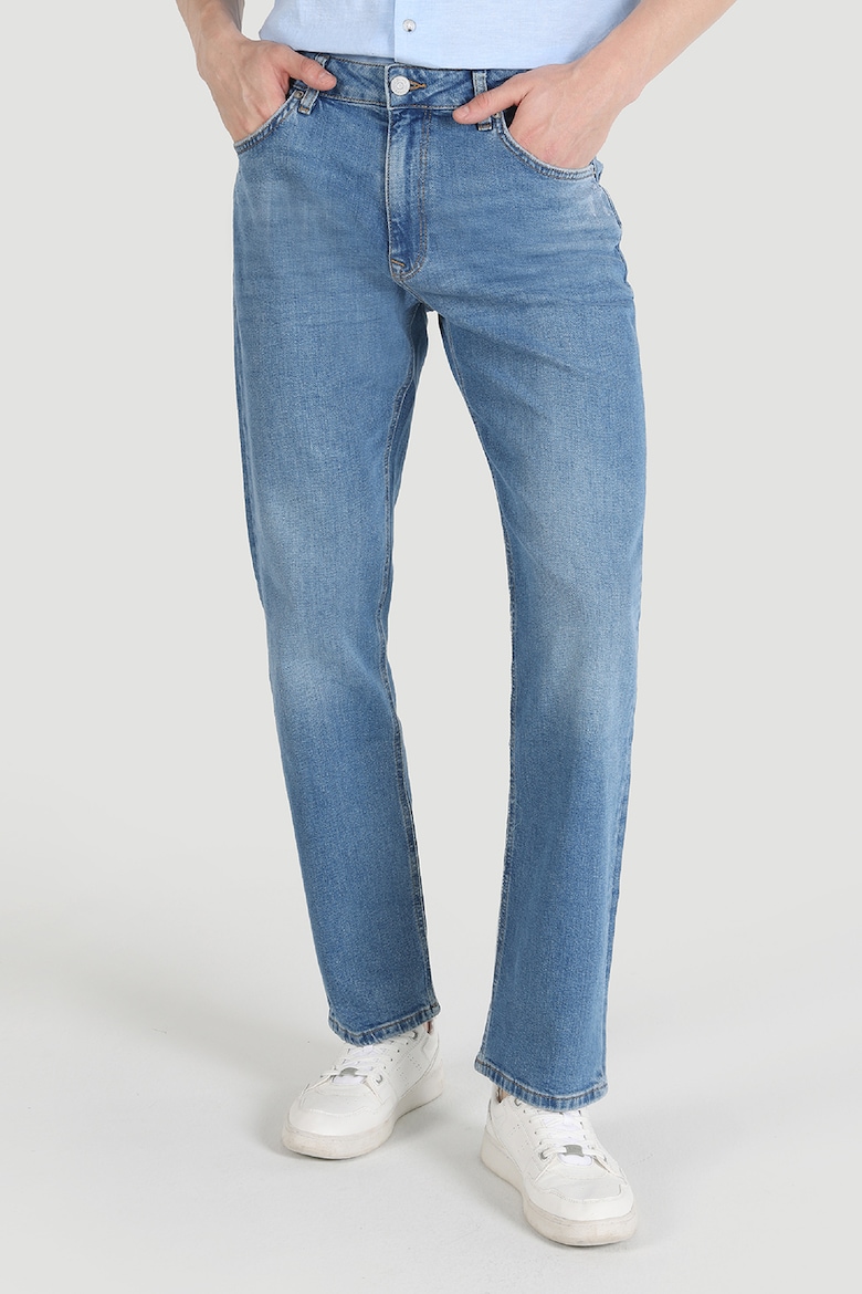 Прямые джинсы со средней посадкой Colin'S, синий джинсы agolde harper прямые со средней посадкой синий