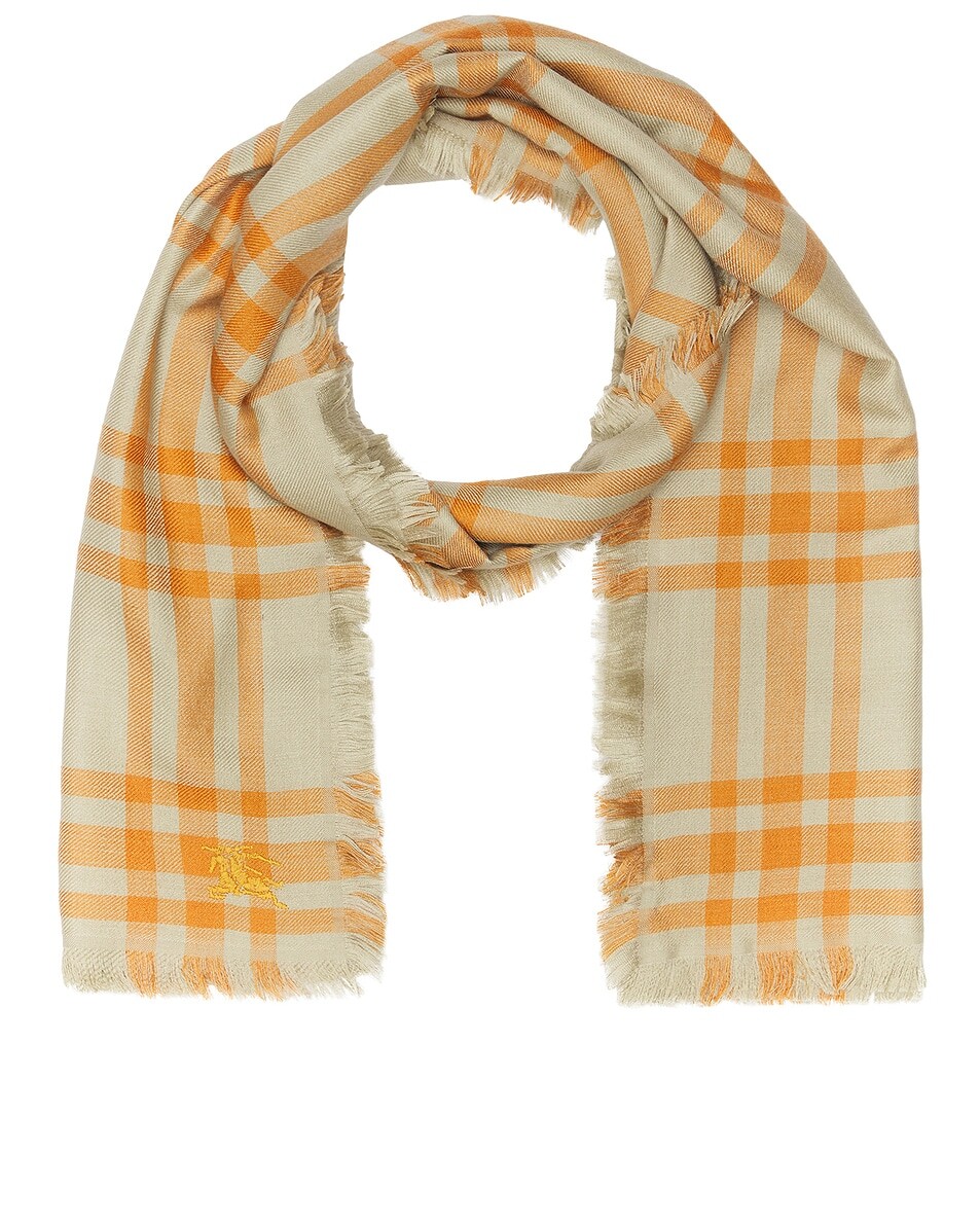 

Двойной шарф для лица Burberry, цвет Hunter & Pumpkin