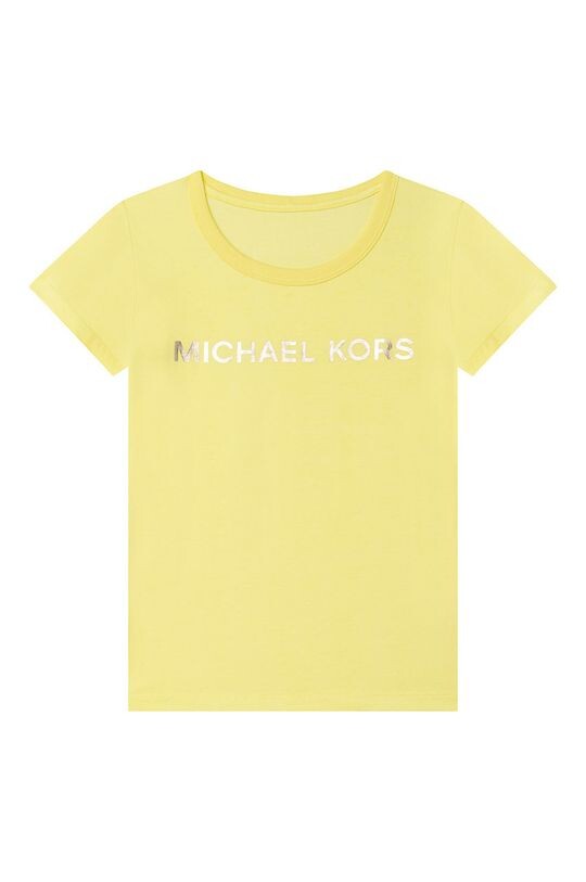 

Детская хлопковая футболка Michael Kors R15110.102.108, желтый