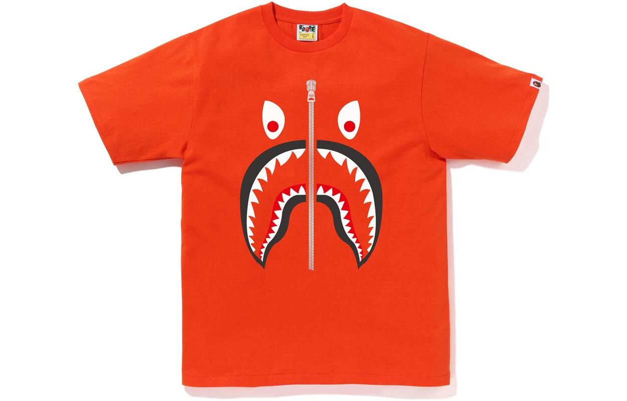 

Футболка BAPE Mad Shark A Bathing Ape, коричневый