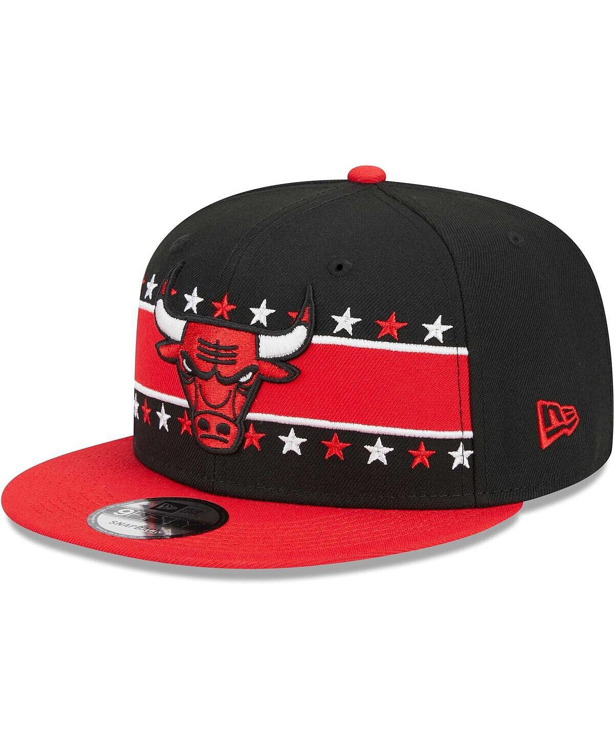 

Мужская черная бейсболка Chicago Bulls с полосками звезд 9FIFTY Snapback New Era