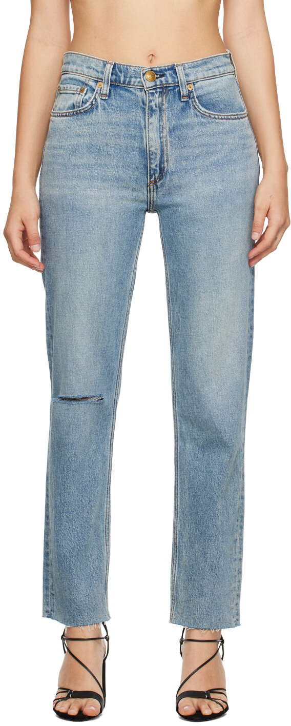 

Синие узкие джинсы rag &bone с крапивником rag & bone