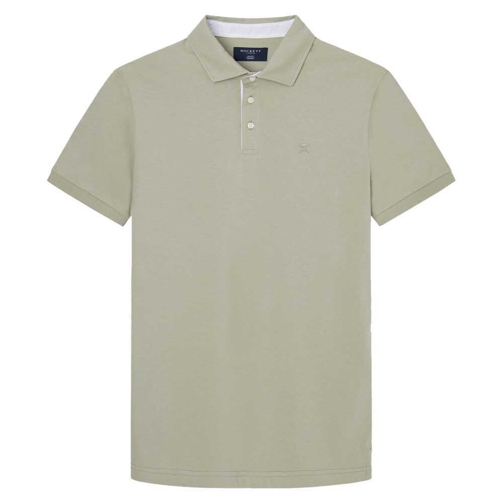 

Поло с коротким рукавом Hackett Selvedge Trim, бежевый