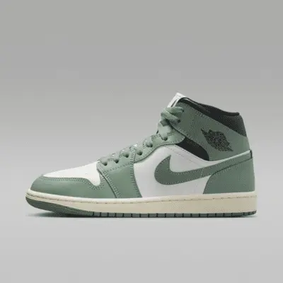 

Кроссовки Jordan Air 1 Mid, цвет Sail/Anthracite/Jade Smoke