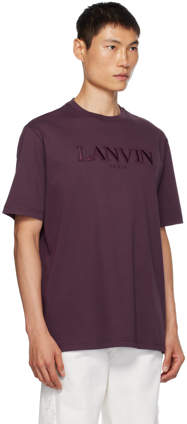 

Пурпурная футболка оверсайз Lanvin, Фиолетовый