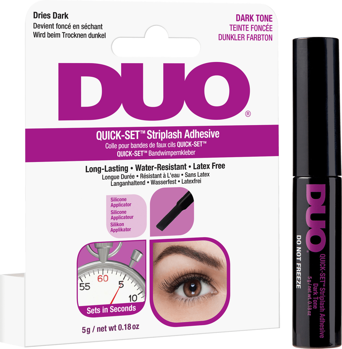 Клей для ресниц Quick Set Adhesive - Темный 5 г DUO duo adhesive quick set clear 0 5 oz 14 g