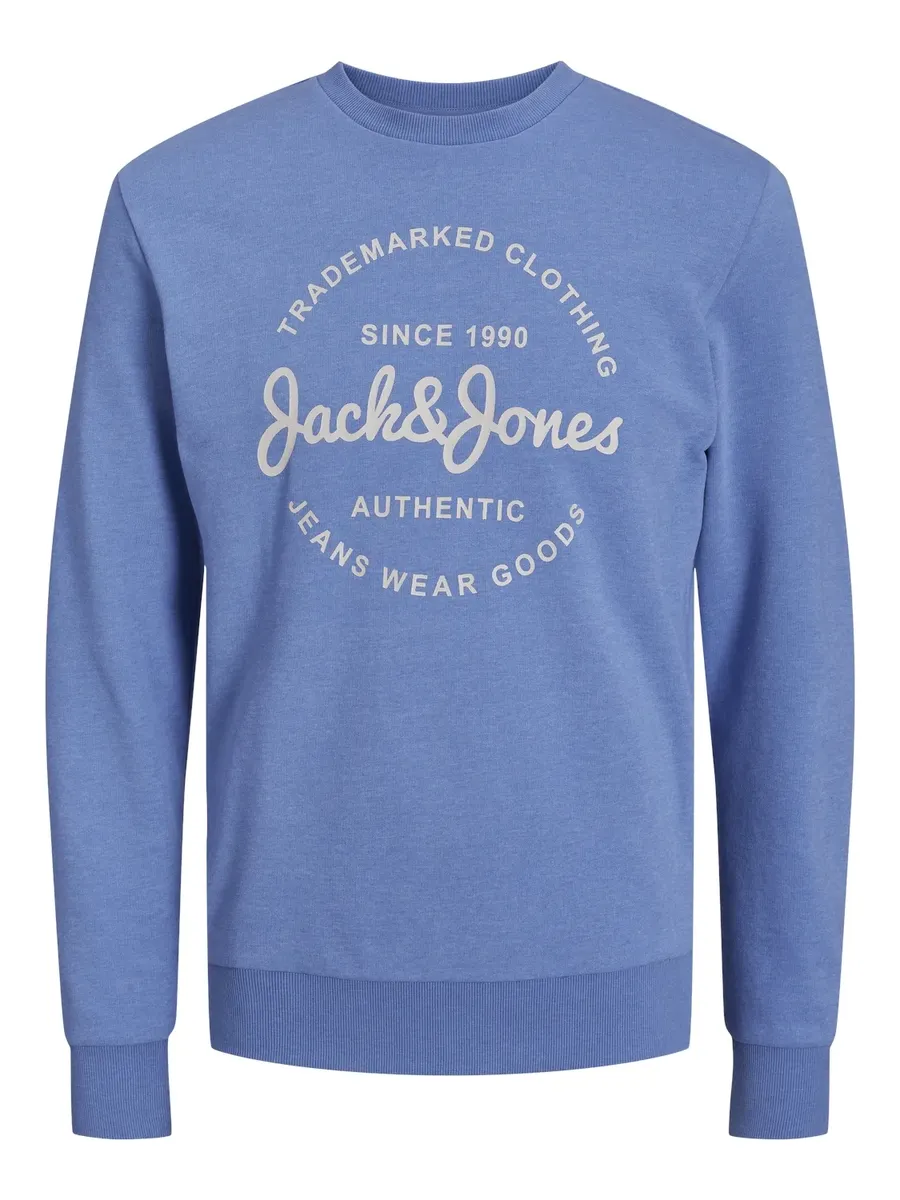 

Толстовка Jack & Jones "JJFOREST SWEAT CREW NECK", цвет Pacific Coast