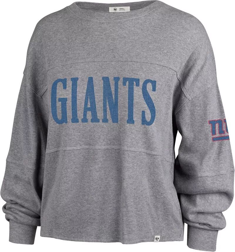 

Серая футболка с длинными рукавами для женщин New York Giants Jada '47