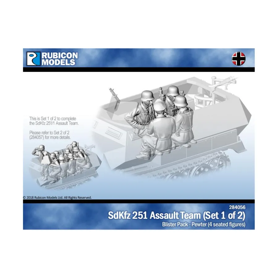 

SdKfz251/1 Набор штурмовой группы 1 из 2, World War II - Germany & Axis (28mm)