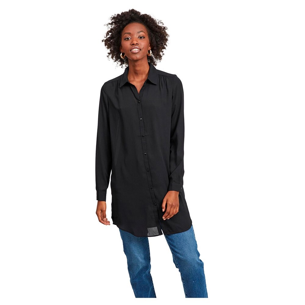 

Рубашка Vila Lucy Button Tunic, черный
