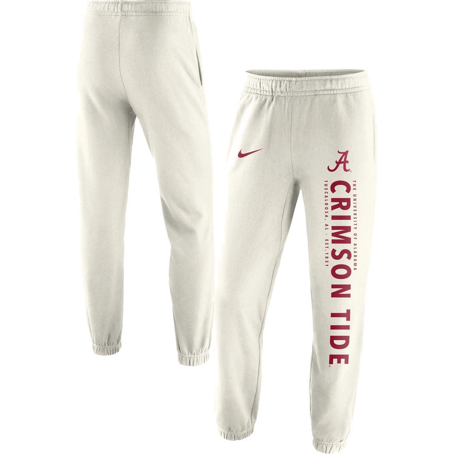 

Мужские флисовые брюки кремового цвета Nike Alabama Crimson Tide Saturday