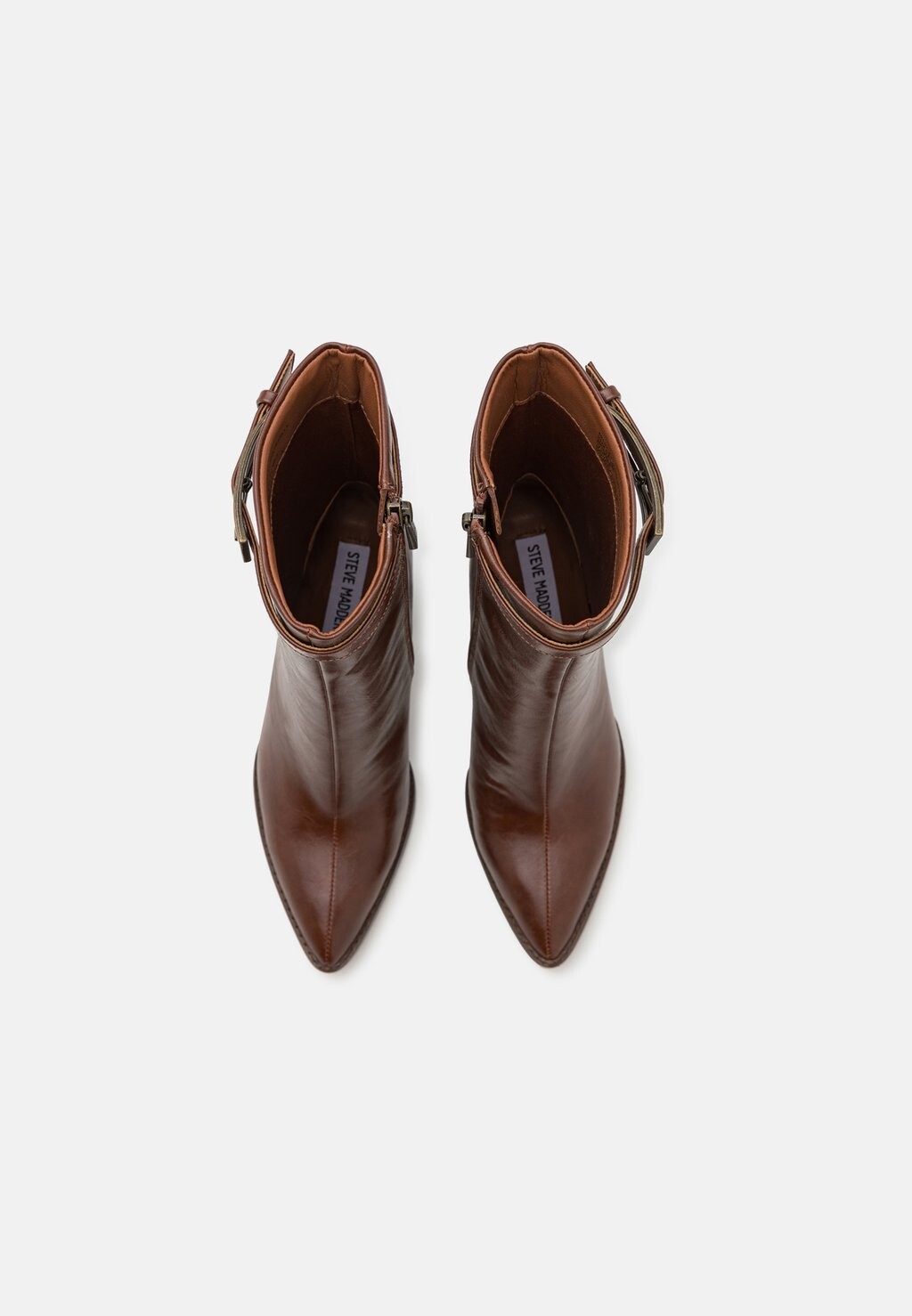 

Ботильоны на высоком каблуке BRENTLEY Steve Madden, цвет Cognac