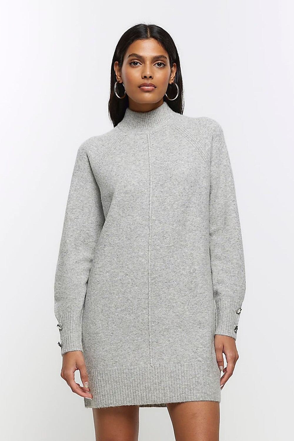 

Платье из приятного трикотажа River Island, серый