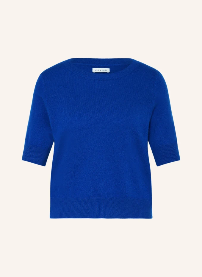 кашемировая трикотажная рубашка салатовый s Трикотажная кашемировая рубашка Mrs & Hugs, синий