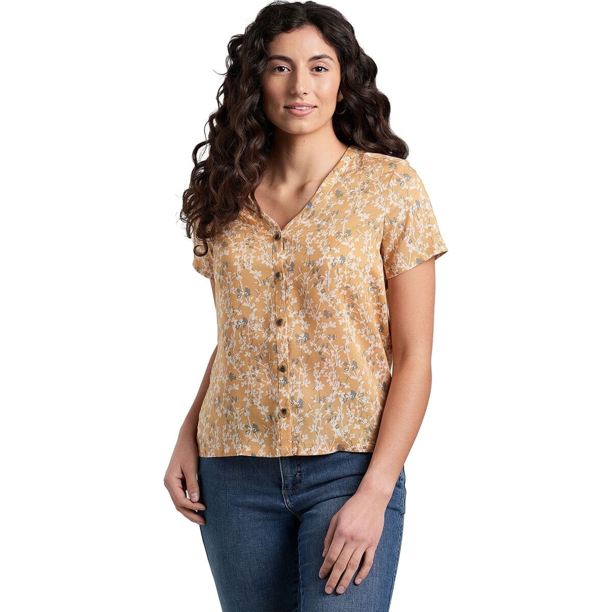 

Топ hadley с короткими рукавами Kuhl, цвет honeycomb print