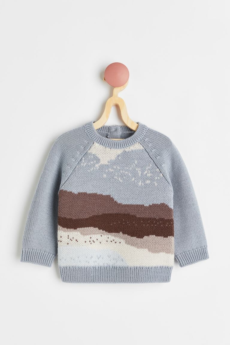 

Жаккардовый шерстяной свитер H&M