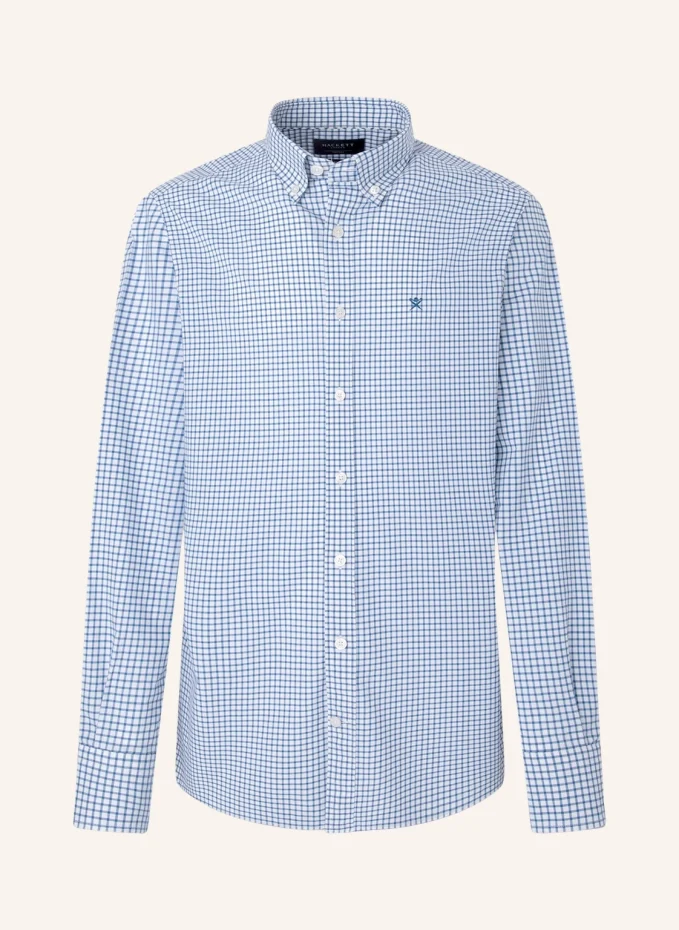 Повседневная рубашка essential poplin chec Hackett London, синий