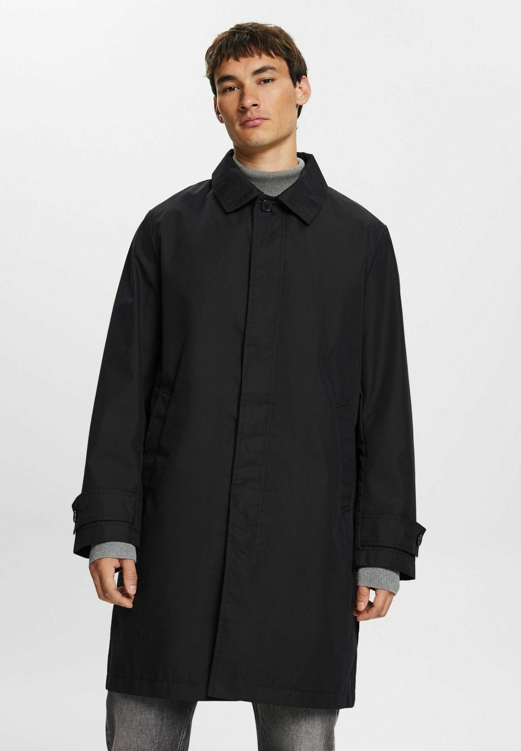 Полупальто LEICHTER Esprit, цвет black полупальто summer coat esprit цвет red