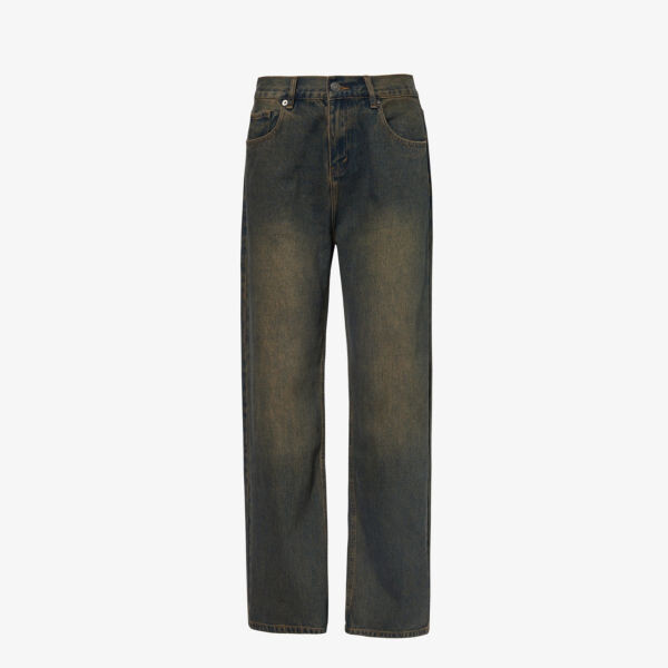 

Широкие джинсы из денима с высокой посадкой Wynn Hamlyn, цвет dirty wash