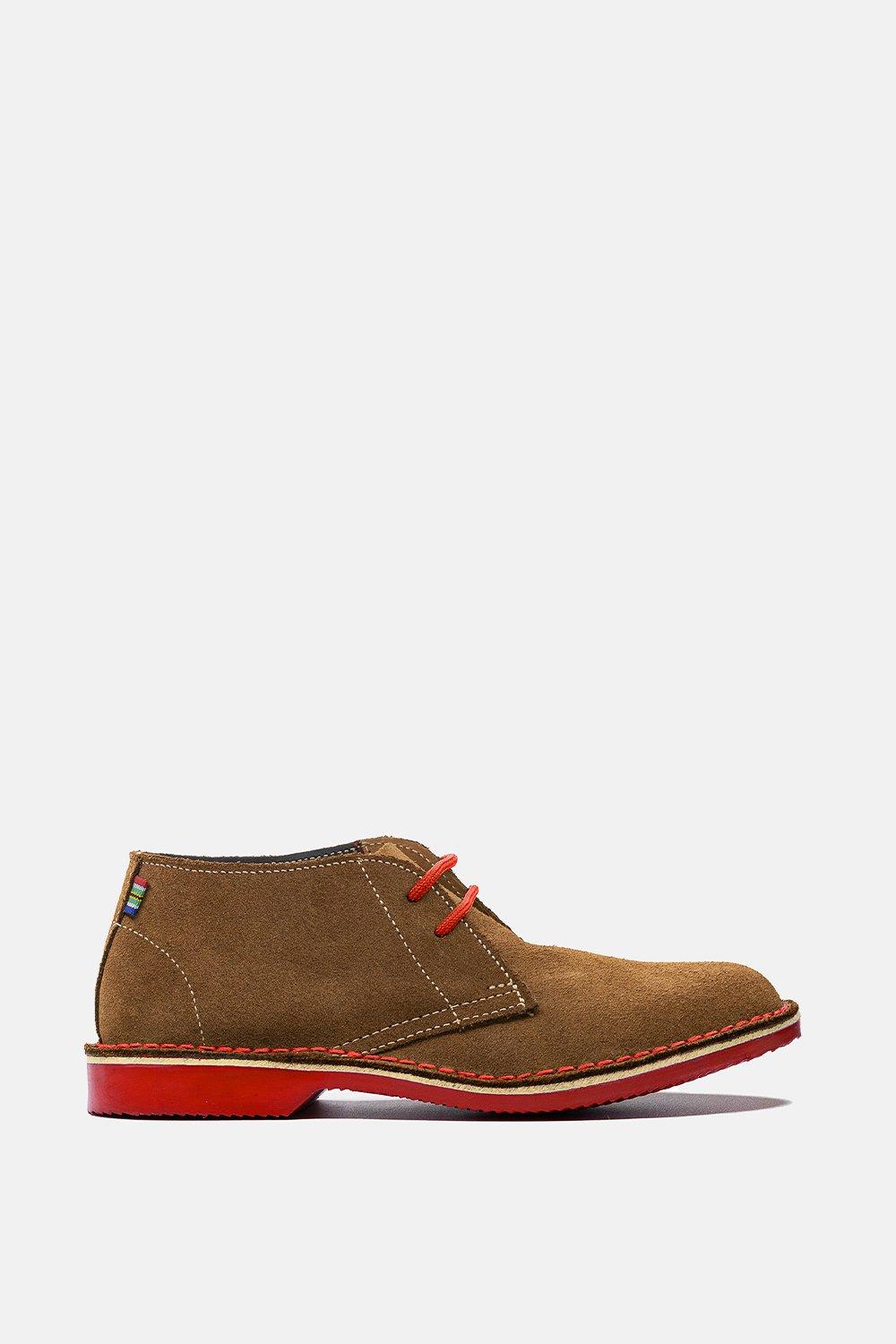 Замшевые ботинки дезерты Heritage Veldskoen Shoes, красный