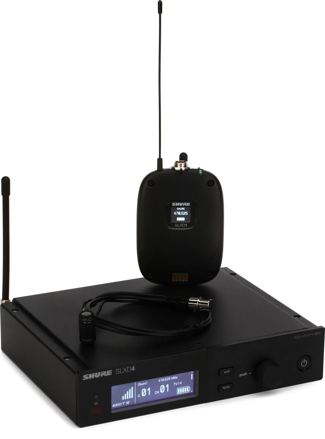 

Беспроводная петличная микрофонная система Shure SLXD14/85 — диапазон G58