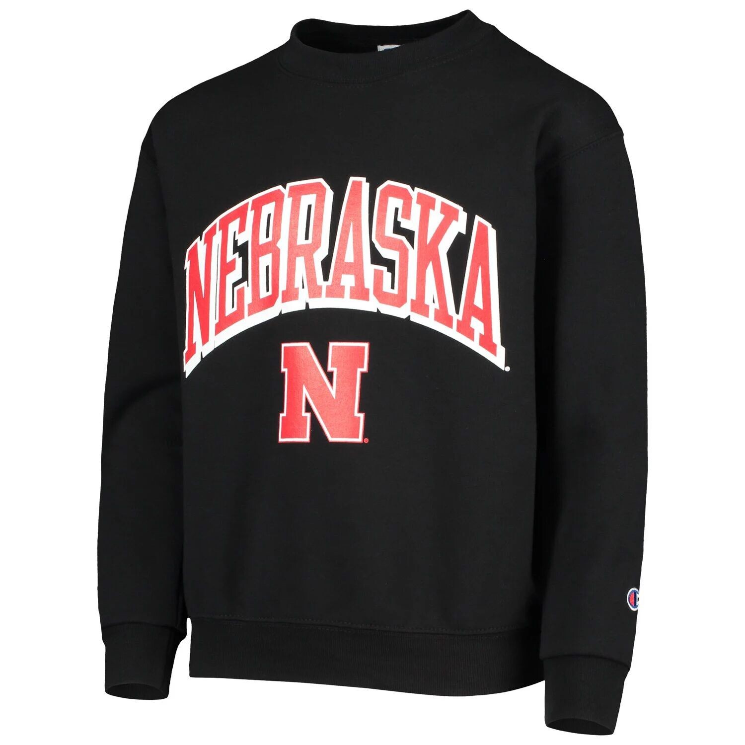 

Черная флисовая толстовка Youth Champion Nebraska Huskers Powerblend Champion
