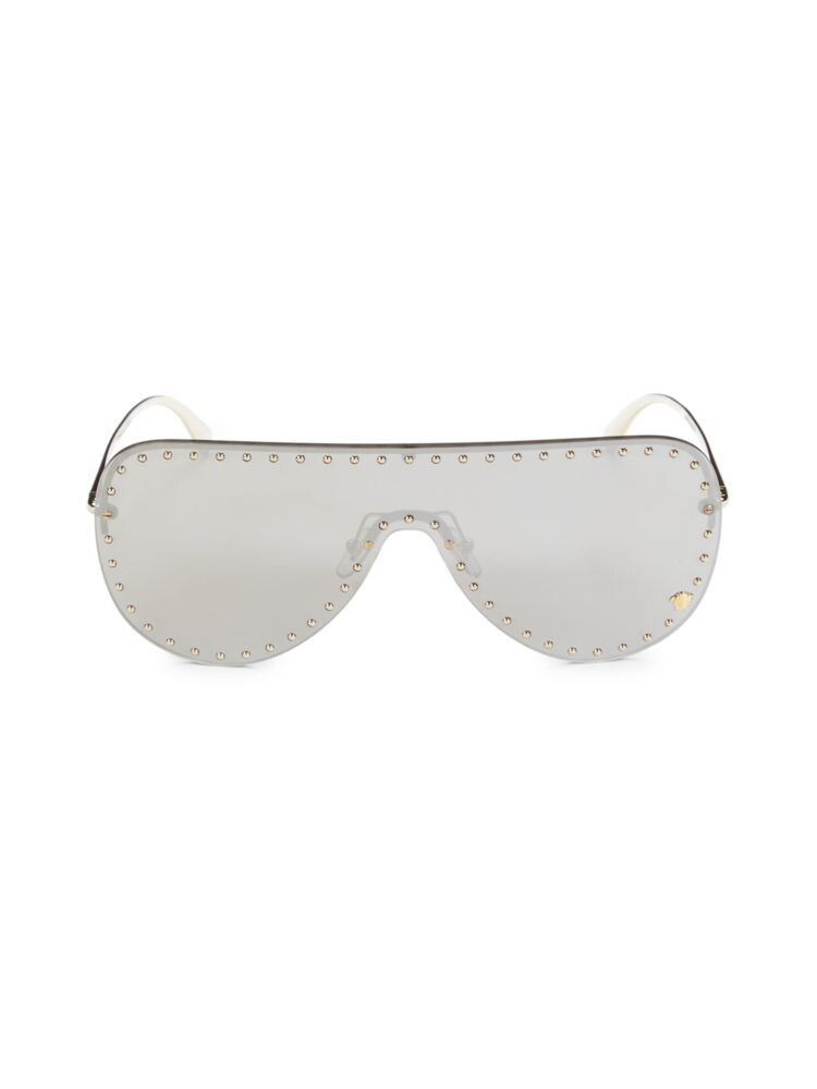 

Солнцезащитные очки-авиаторы 73MM с заклепками Versace, цвет Grey Gold