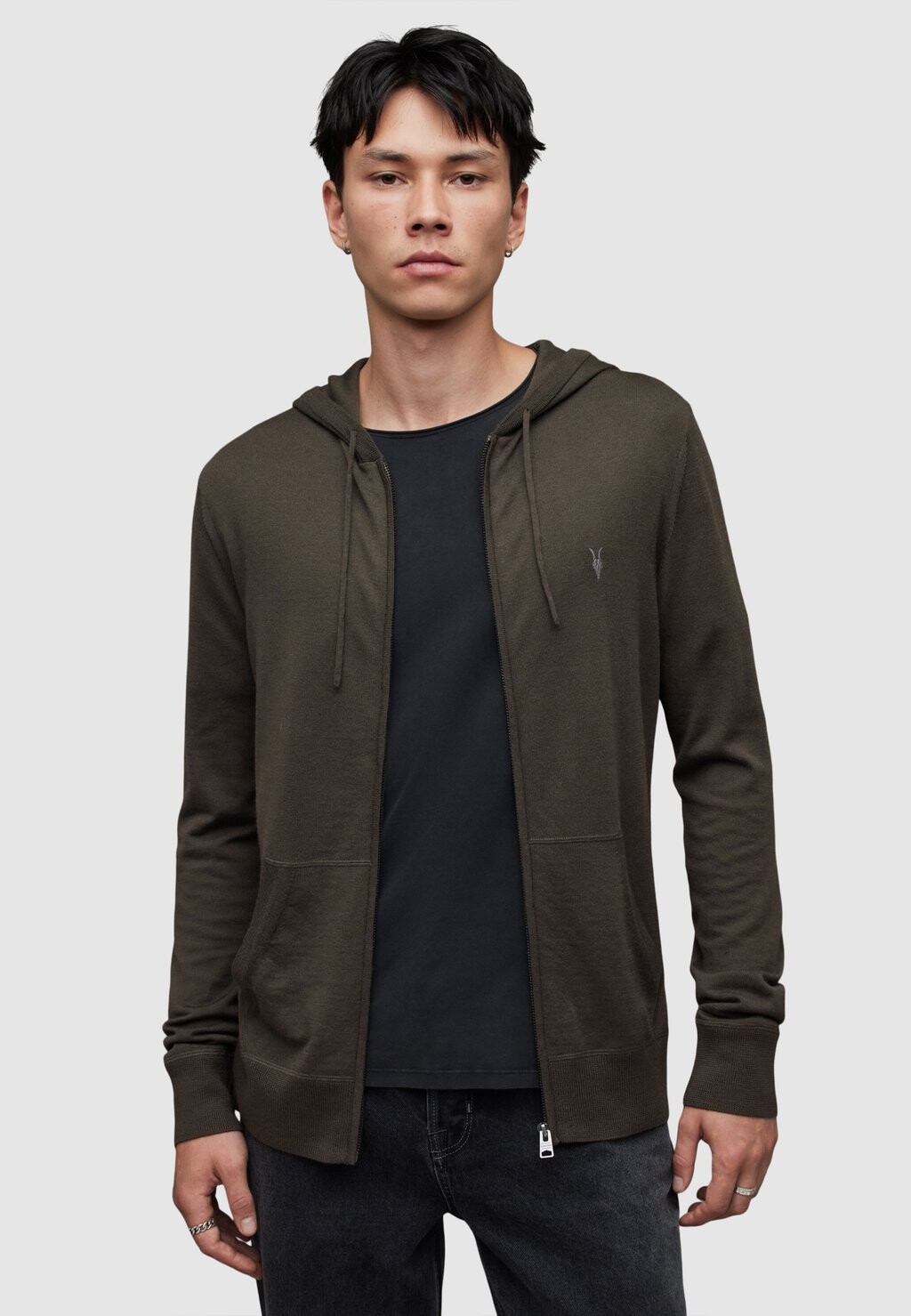 

Кардиган AllSaints, зеленый