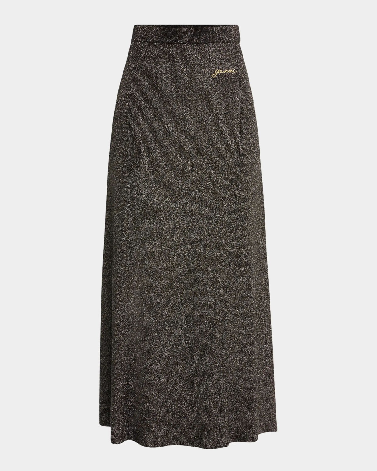

Юбка макси в рубчик Light Sparkle Ganni, цвет Multicolour