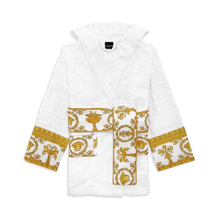 

Короткий банный халат с капюшоном I Heart Baroque Versace