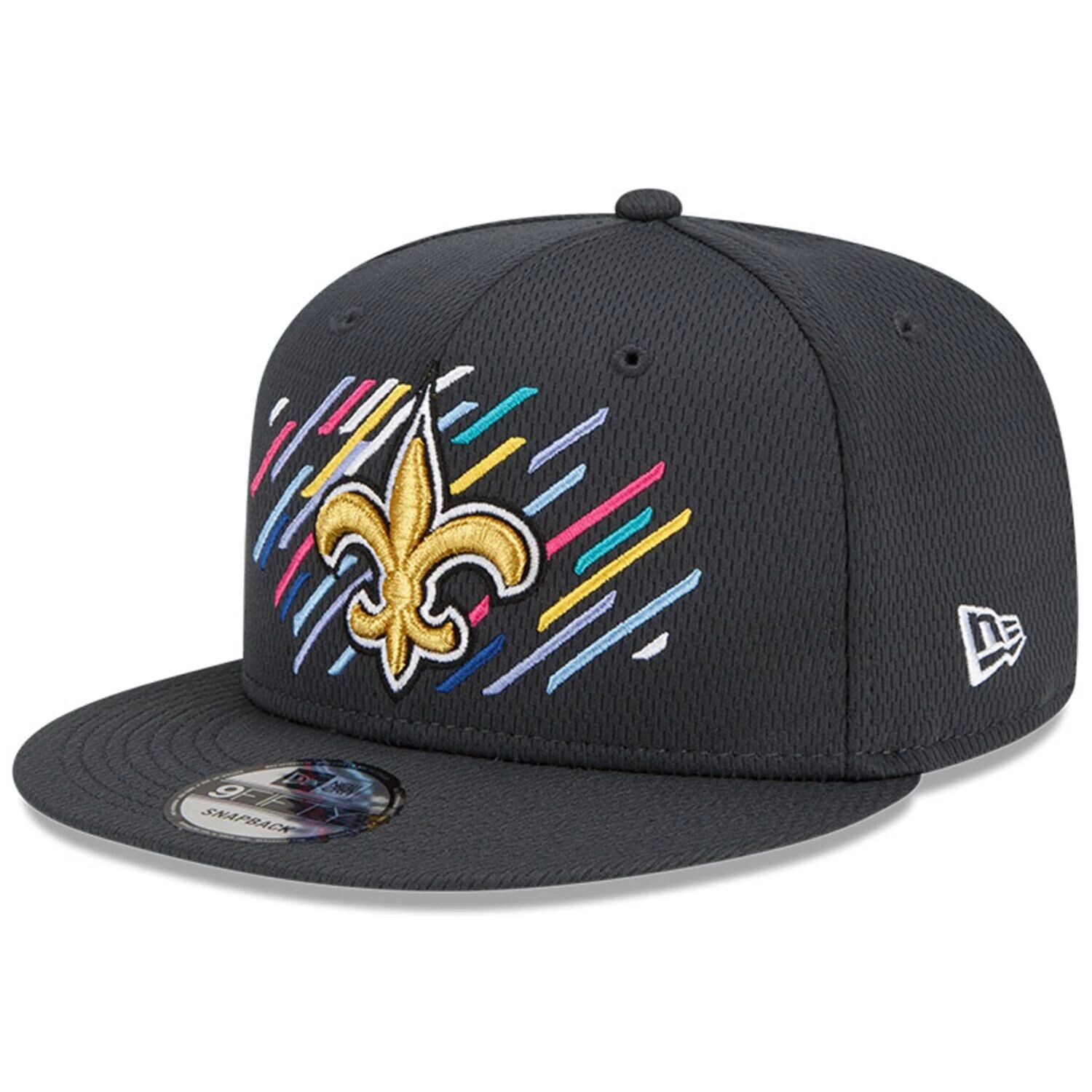

Мужская регулируемая шляпа New Era Charcoal New Orleans Saints 2021 NFL Crucial Catch 9FIFTY Snapback