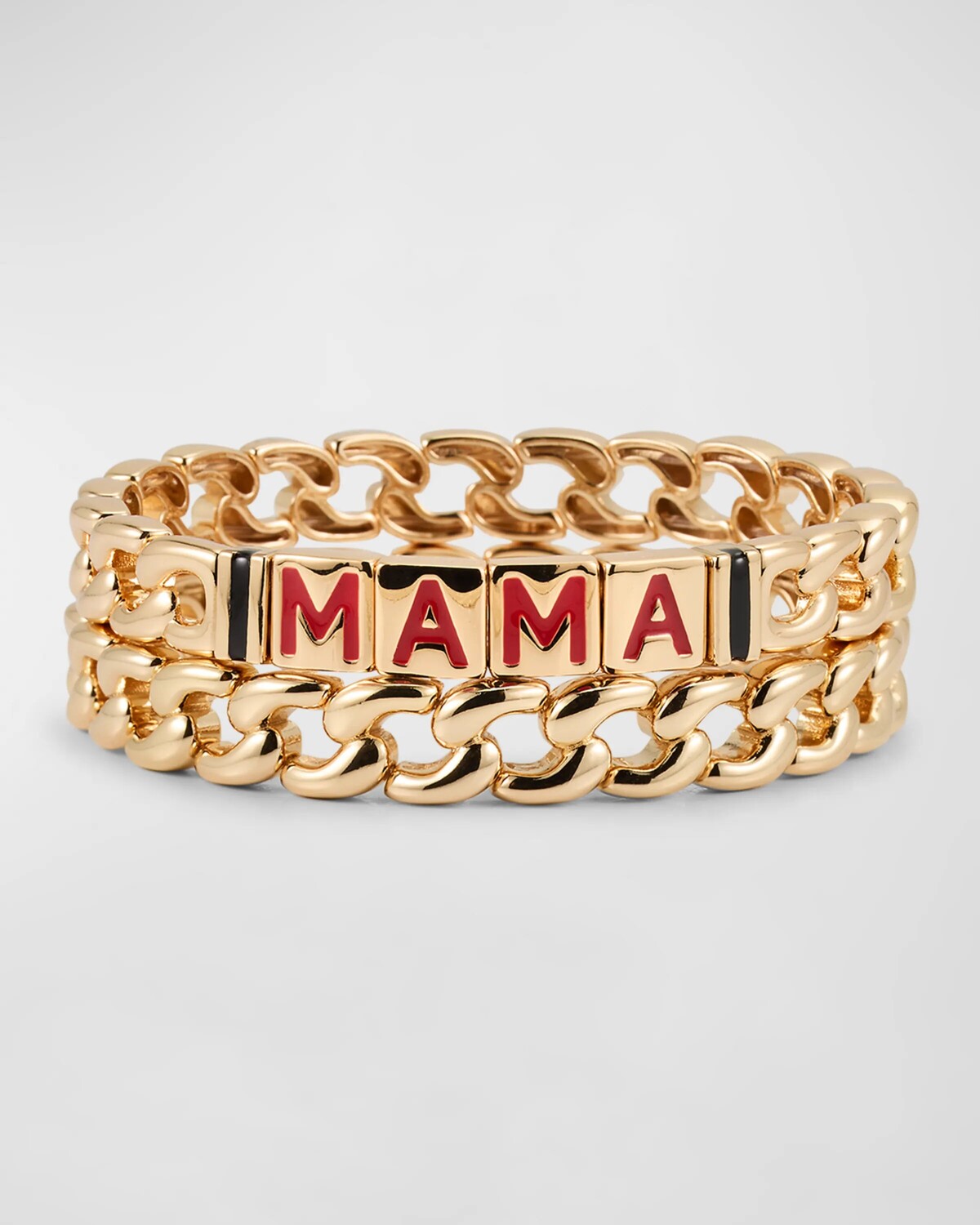 

Браслеты Mama Link Duo, набор из 2 шт Roxanne Assoulin, цвет Shiny Gold