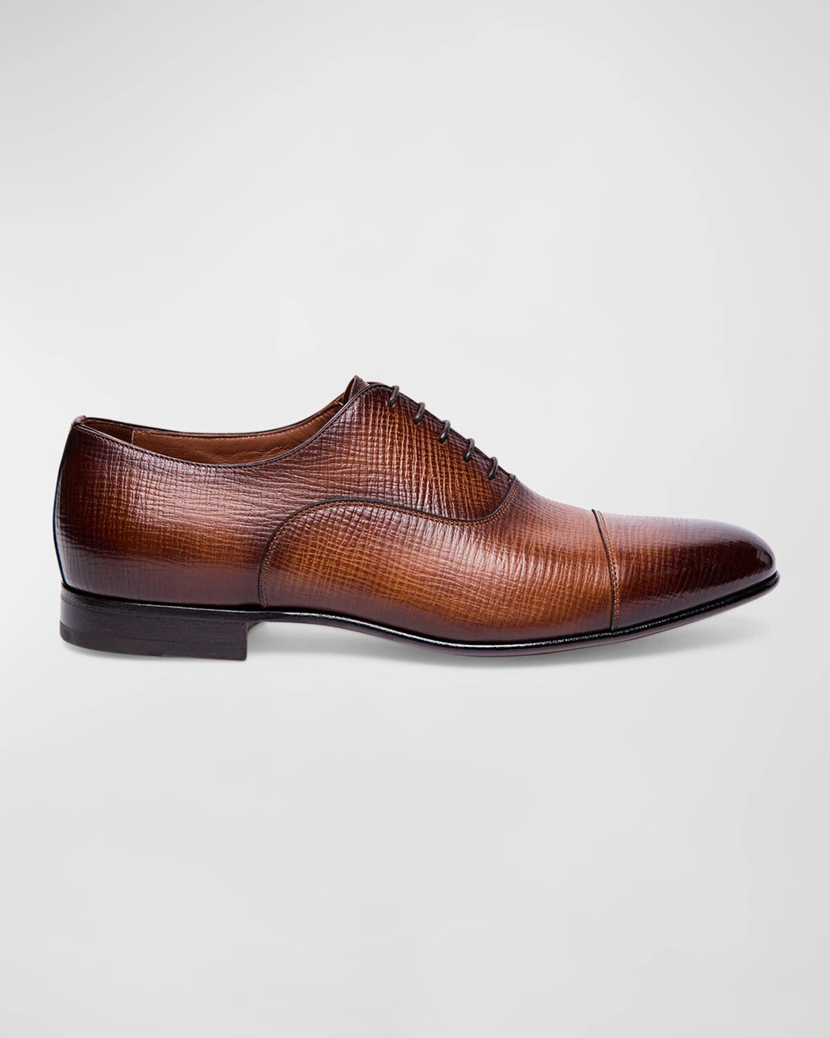 

Мужские оксфорды из фактурной кожи Darian Santoni, цвет Medium Brown