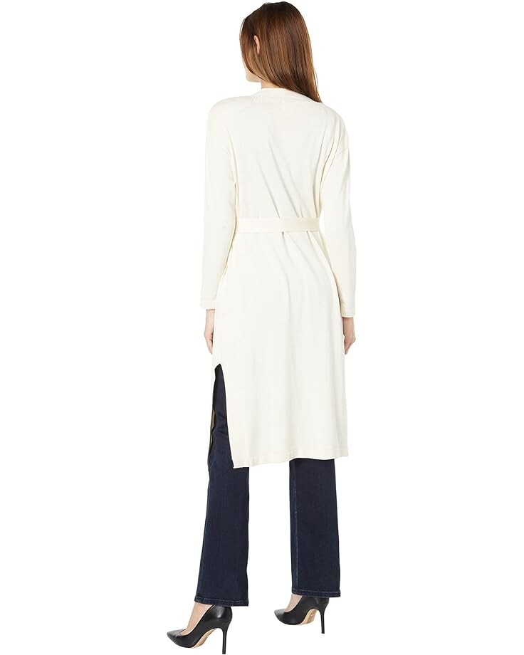 

Свитер Anne Klein Open Front Long Cardigan, белый