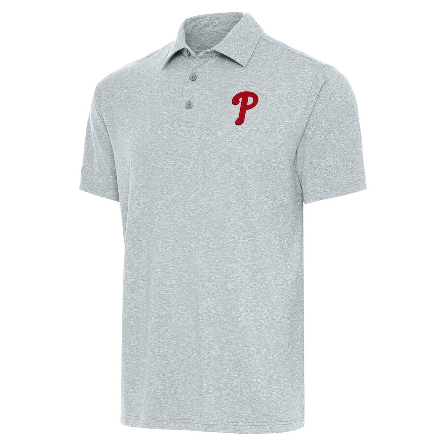

Поло с коротким рукавом Antigua Philadelphia Phillies, серый
