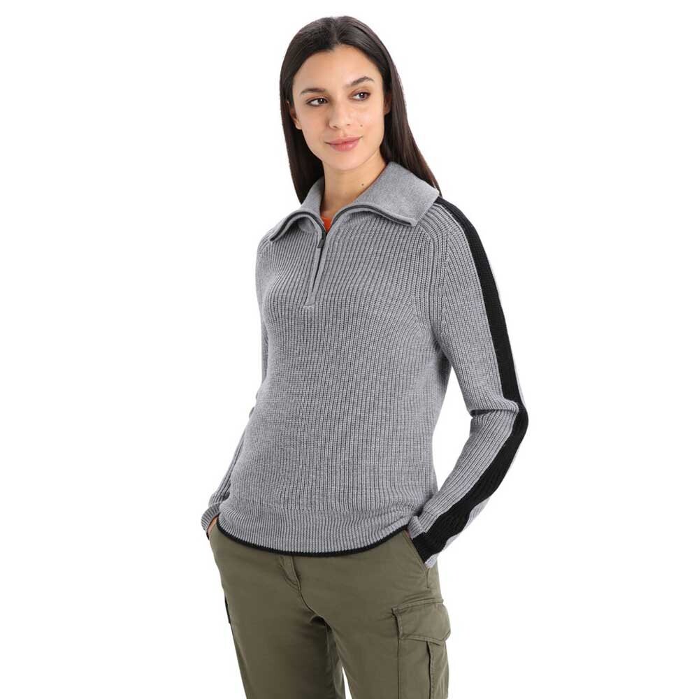 

Свитер Icebreaker Lodge Half Zip, серый