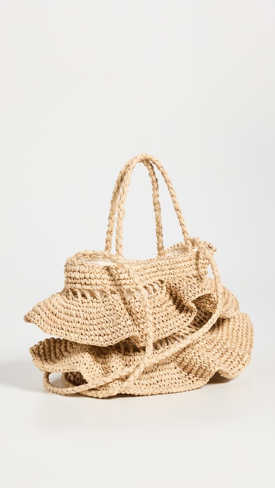 

Сумка Hat Attack Raffia Flounce, натуральный