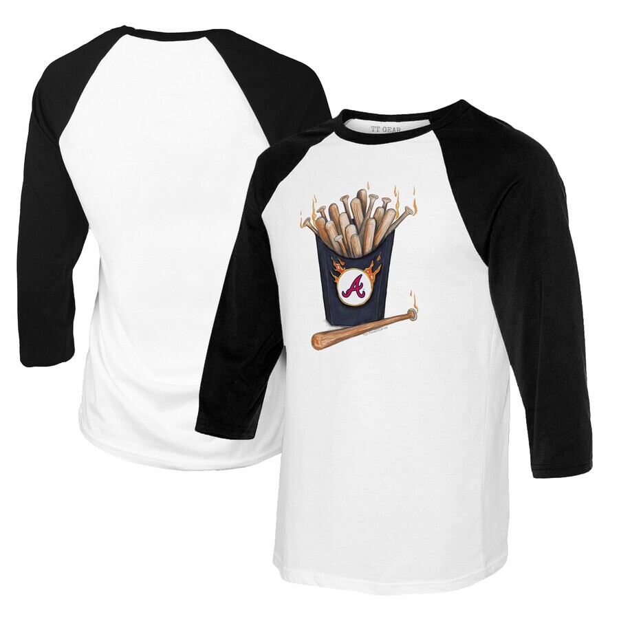 

Футболка с длинным рукавом Tiny Turnip Atlanta Braves, белый