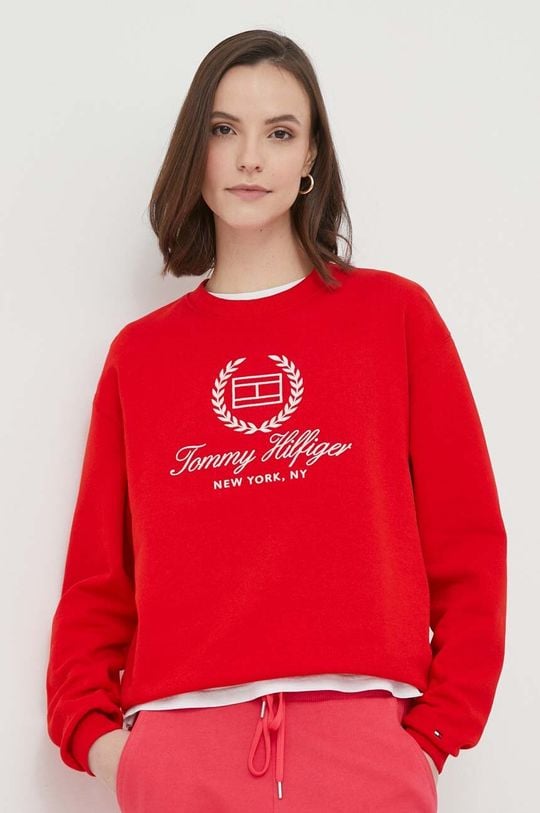 

Хлопковая толстовка Tommy Hilfiger, красный