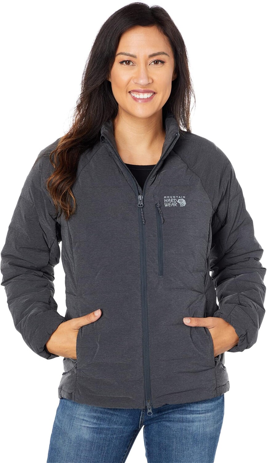 

Куртка Stretchdown Jacket Mountain Hardwear, цвет Dark Storm Heather