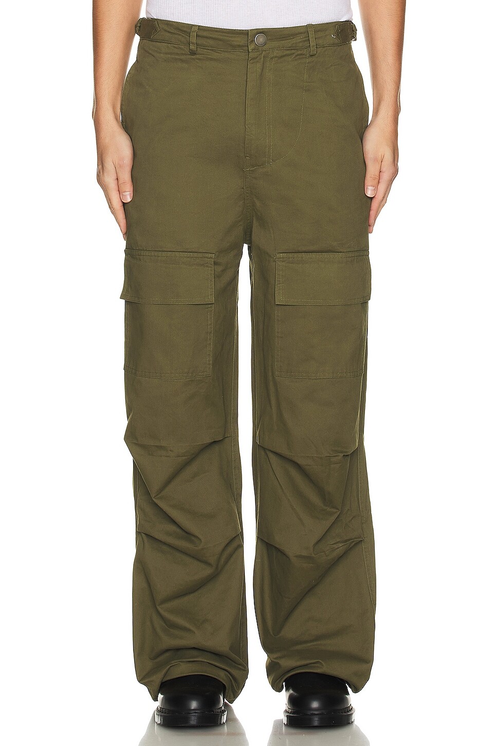 

Брюки Found Twill Cargo, оливковый